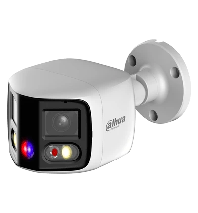 DAHUA IPC-PFW3849S-A180-AS-PV CÁMARA IP BULLET WIZSENSE DE 2X4 MP TIOC DUO FIJA DE 180°/ LED IR 25 M/ LUZ CÁLIDA ES DE 20 M/ RANURA MICROSD/ POE/ IP67/ DISUASIÓN ACTIVA /MICRÓFONO DUAL Y ALTAVOZ INTEGRADO/ EPTZ/ SMD 4.0/ E&S DE ALARMA Y AUDIO #ESM2024-Panorámicas 180-DAHUA-DHT0070010-Bsai Seguridad & Controles