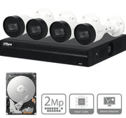 DAHUA KITNVR1104HS-P+4C1TB- KIT IP DE 4 CANALES DE 2MP/ NVR CON 4 PUERTOS POE/ DISCO DURO DE 1TB/ 4 CAMARAS BULLET DE 2 MEGAPIXELES CON IR DE 30 METROS/ EXTERIOR (IP67)/ INCLUYE DISCO DURO DE 1 TB/-Kits IP-DAHUA-Bsai Seguridad & Controles