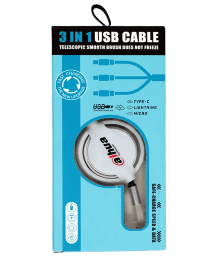 DAHUA MATPRO032 - CABLE DE USB A MULTIPLES CONECTORES/ CON LOGO DAHUA/ PROMOCIONAL-Material POP-DAHUA-DHT3010052-Bsai Seguridad & Controles