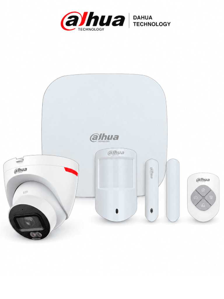 DAHUA PAQUETE HOME SECURITY - PAQUETE DE INTRUSIÓN DISEÑADO PARA VIDEOVERIFICACIÓN, INCLUYE: KIT DE INTRUSIÓN INALÁMBRIC