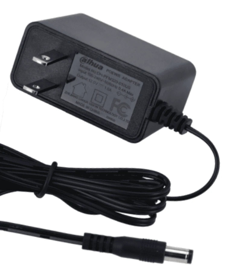 DAHUA PFM320-010US - FUENTE DE PODER DE 12 VCC 1 AMPER/ FCC, EN6236B/ ENTRADA DE 100-240 VAC/ PROTECCIÓN DE SOBRE CORRIENTE Y VOLTAJE/ CABLE DE 1.5 MTS/ ESPECIAL PARA CAMARAS DE CCTV/ #LONUEVO-Fuentes de Poder y Adaptadores-DAHUA-DHT2290008-Bsai Seguridad & Controles