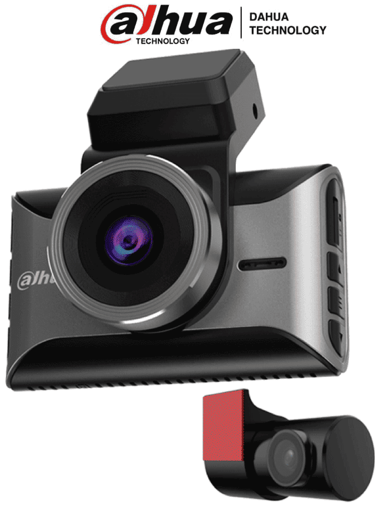 DAHUA S10 - DASHCAM, EQUIPADA CON 2 CÁMARAS: FRONTAL (4K) Y TRASERA (1080P), PANTALLA DE 3", SOPORTA ADAS, EQUIPADA CON 