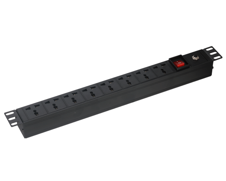 DAHUA ZZM10/PDU(8 USA 250) BARRA PDU MULTICONTACTO /MAX 250VAC/ 10A/ 2500W/ NORTH AMERICAN/1.3MM2 , 3M/ 8 OUTLET 3-PIN, UNIVERSAL (NORTH AMERICAN)/ OVERLOAD PROTECTION MODULE AND SWITCH/ PARA MONTAJE EN RACK DE 19"-Conectores de Video-DAHUA-Bsai Seguridad & Controles