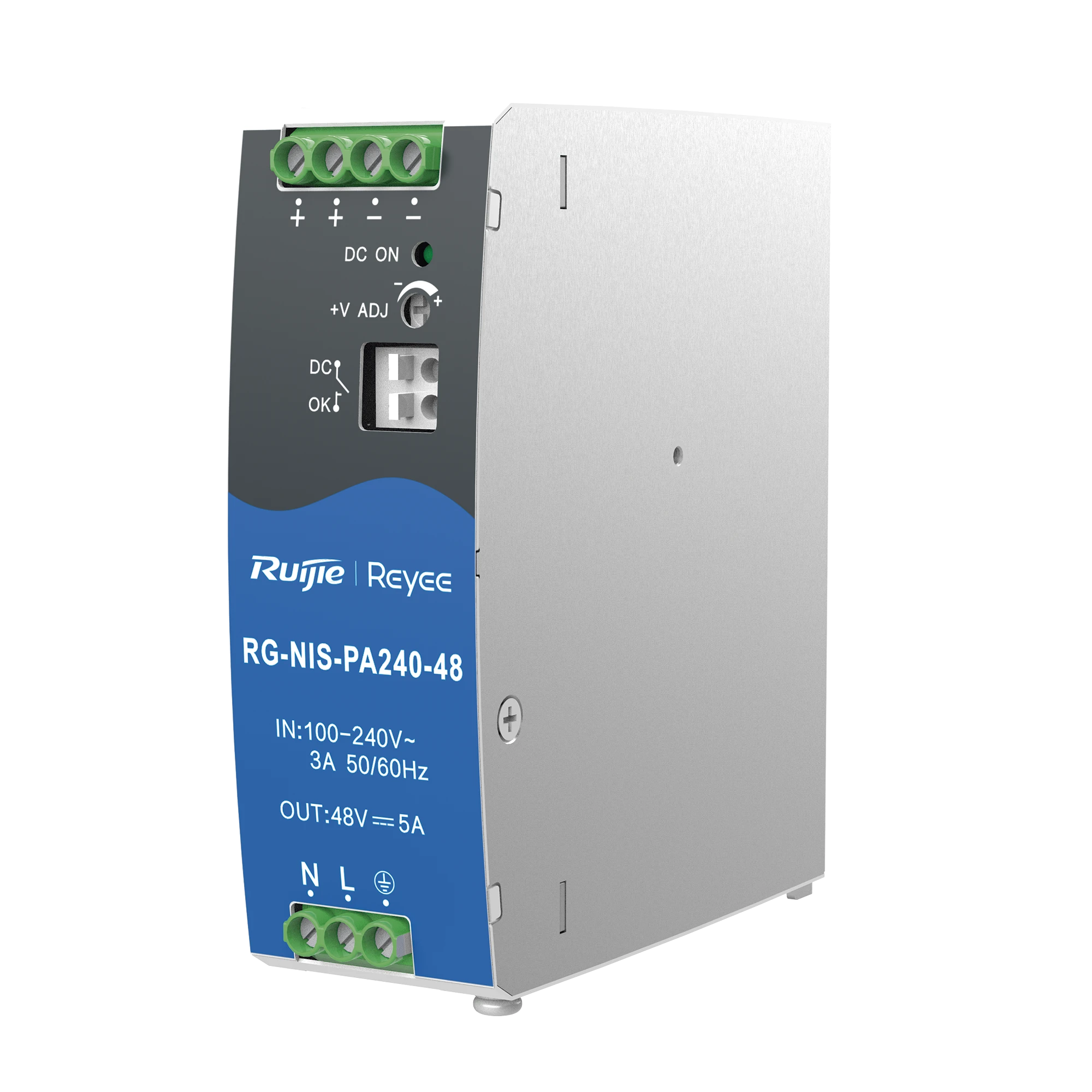 FUENTE DE ALIMENTACION AC/DC 240W DIN-RAIL PARA SWITCH INDUSTRIAL-Networking-RUIJIE-Bsai Seguridad & Controles
