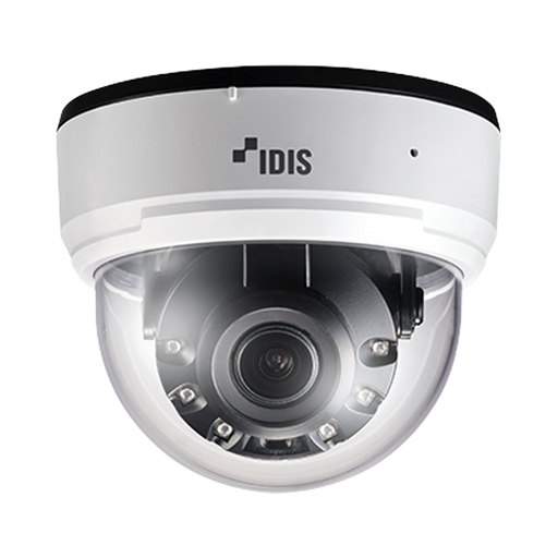 CAMARA DOMO 5MP | INTELIGENCIA ARTIFICIAL (IDLA) | IR40M | WDR REAL | 2.7 A 13.5MM | INTERIOR| ENTRADA Y SALIDA DE AUDIO-Cámaras IP y NVRs-IDIS-DCD4538RA-Bsai Seguridad & Controles