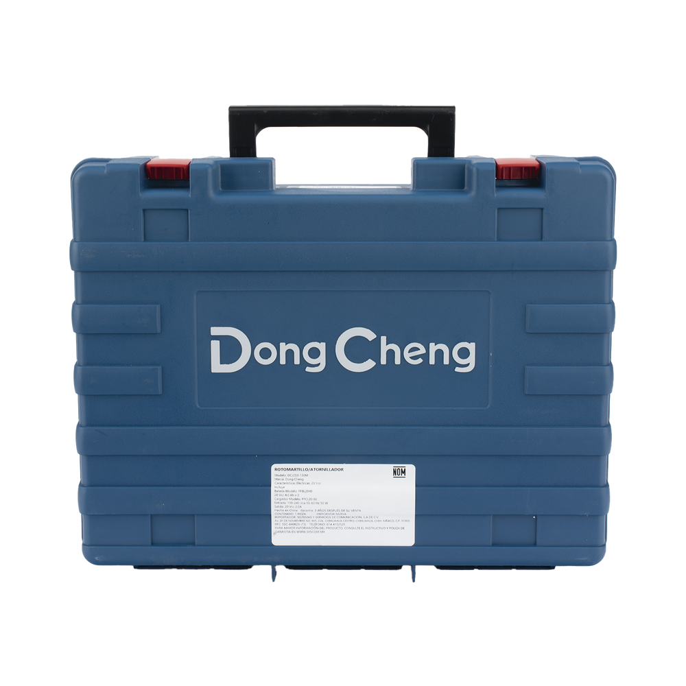 ROTOMARTILLO / TALADRO INALÁMBRICO SIN CARBONES DE 20V, INCLUYE 2 BATERÍAS DE 4.0AH, CARGADOR Y MALETÍN.-DONGCHENG-Bsai Seguridad & Controles