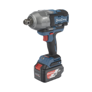 LLAVE DE IMPACTO INALÁMBRICA DE 20V, ENTRADA DE 3/4 IN, INCLUYE 2 BATERÍAS DE 6AH, CARGADOR Y ESTUCHE-DONGCHENG-Bsai Seguridad & Controles