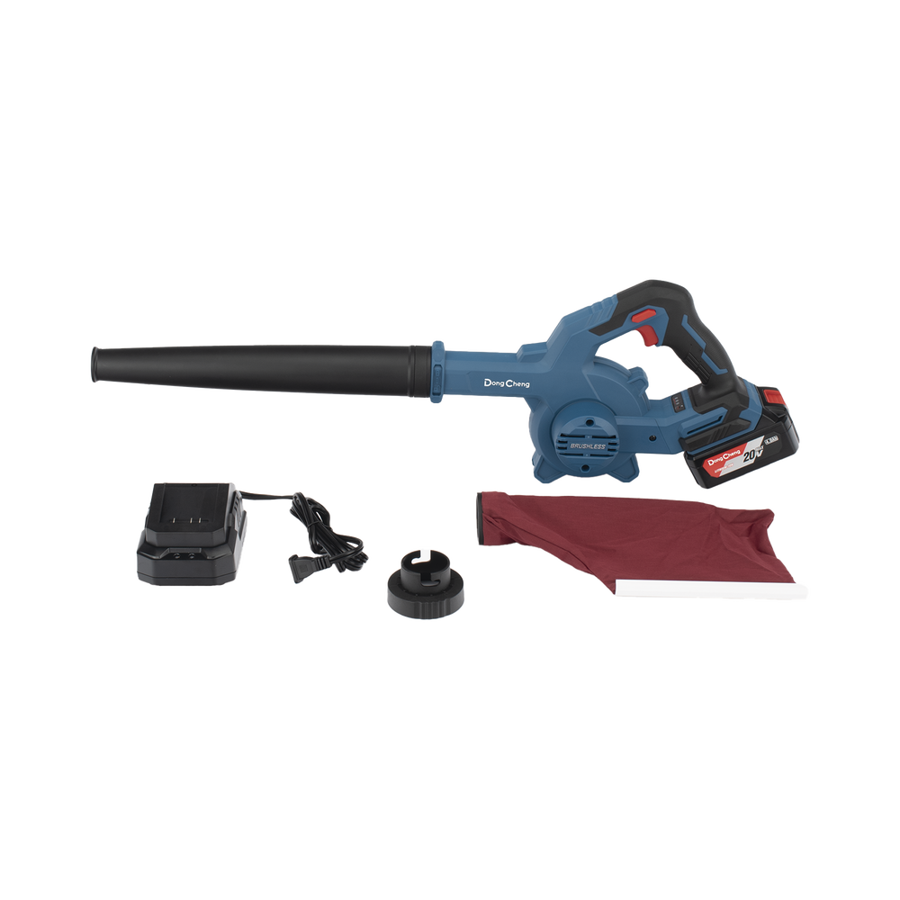 SOPLADORA INALÁMBRICA DE 20V, INCLUYE BATERÍA DE 4.0AH Y BOLSA GUARDA POLVO-Herramientas-DONGCHENG-Bsai Seguridad & Controles