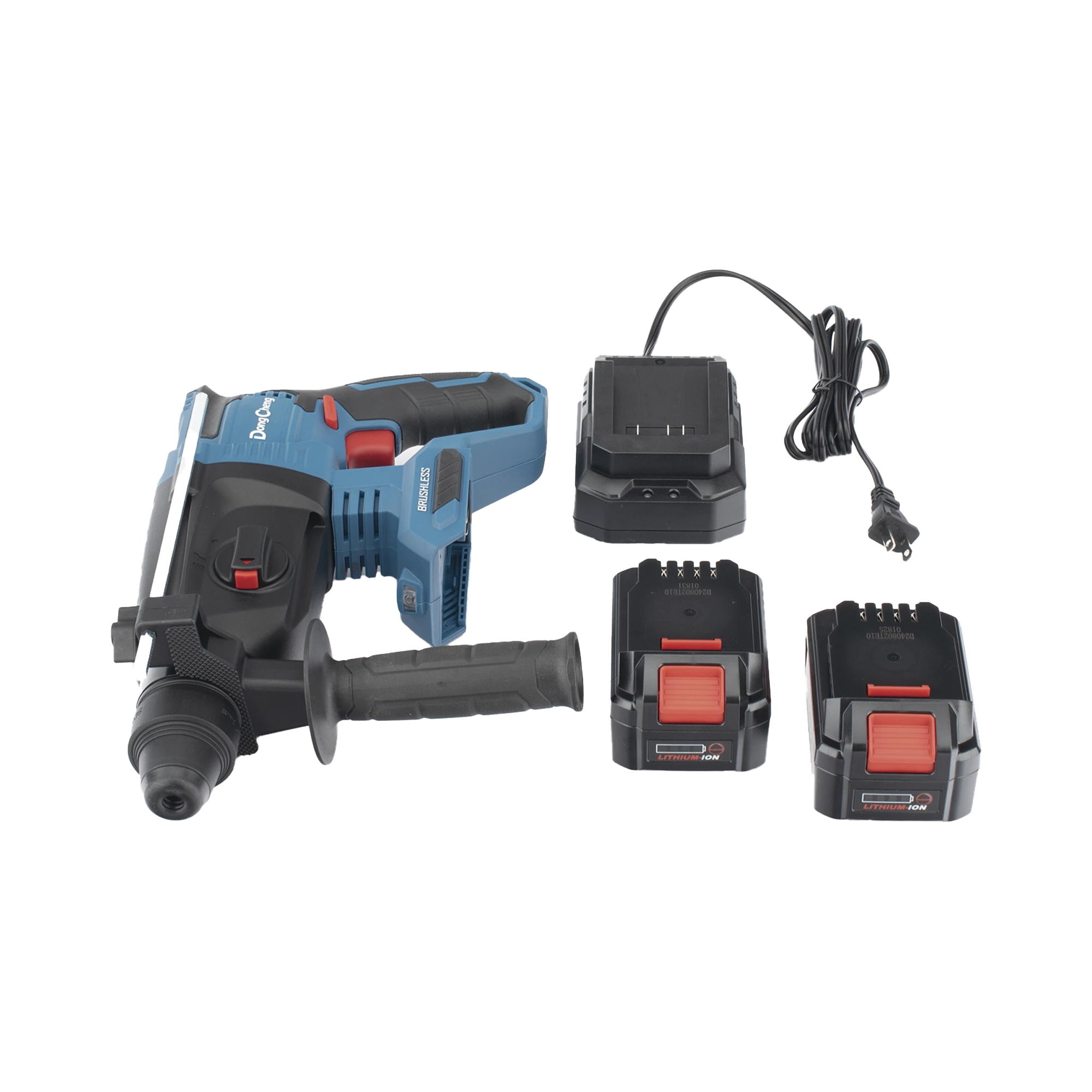 MARTILLO PERFORADOR INALÁMBRICO SDS-PLUS, INCLUYE 2 BATERÍAS 20V, 4.0 AH, CARGADOR Y ESTUCHE