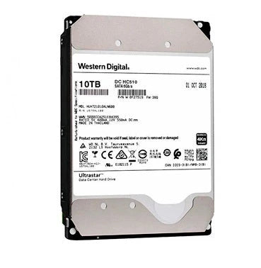 DD DISCO DURO 10TB 3.5" SATA WD ULTRASTAR DC HC510 HUH721010ALN600 ALMACENAMIENTO EN LA NUBE E HIPERESCALA, CENTRO DE DATOS DE ALTA DENSIDAD, BIG DATA ANALYTICS, ANALÍTICA EN VIDEOVIGILANCIA, HELIOSEAL-Para Servidores y NAS-WESTERN DIGITAL-Bsai Seguridad & Controles