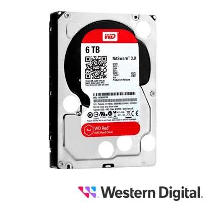 DD DISCO DURO 6 TB SATA WD RED WD60EFAX 5400 RPM CACHE 256 MB ESPECIAL PARA ALMACENAMIENTO Y NAS-Almacenamiento-WESTERN DIGITAL-Bsai Seguridad & Controles