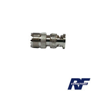 ADAPTADOR EN LINEA PARA 50 OHM, CONECTOR BNC MACHO-UHF HEMBRA (SO-239), NÍQUEL/ ORO/ DELRIN.-Adaptadores-RF INDUSTRIES,LTD-Bsai Seguridad & Controles