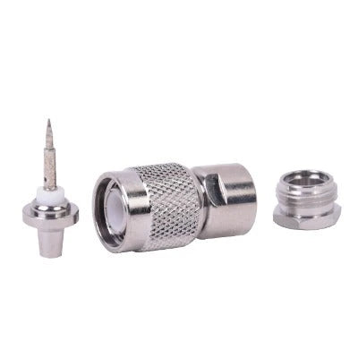 CONECTOR TNC MACHO DE ROSCA PARA CABLE RG-58/U, GRUPO C, NÍQUEL/ PLATA/ DELRIN.-Conectores-RF INDUSTRIES,LTD-Bsai Seguridad & Controles