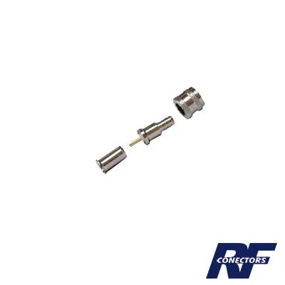 CONECTOR MINI UHF MACHO, 50 OHM, DE ANILLO PLEGABLE PARA CABLES RG-58/U, RG-142/U, NIQUEL/ORO/DELRIN.-Conectores-RF INDUSTRIES,LTD-Bsai Seguridad & Controles