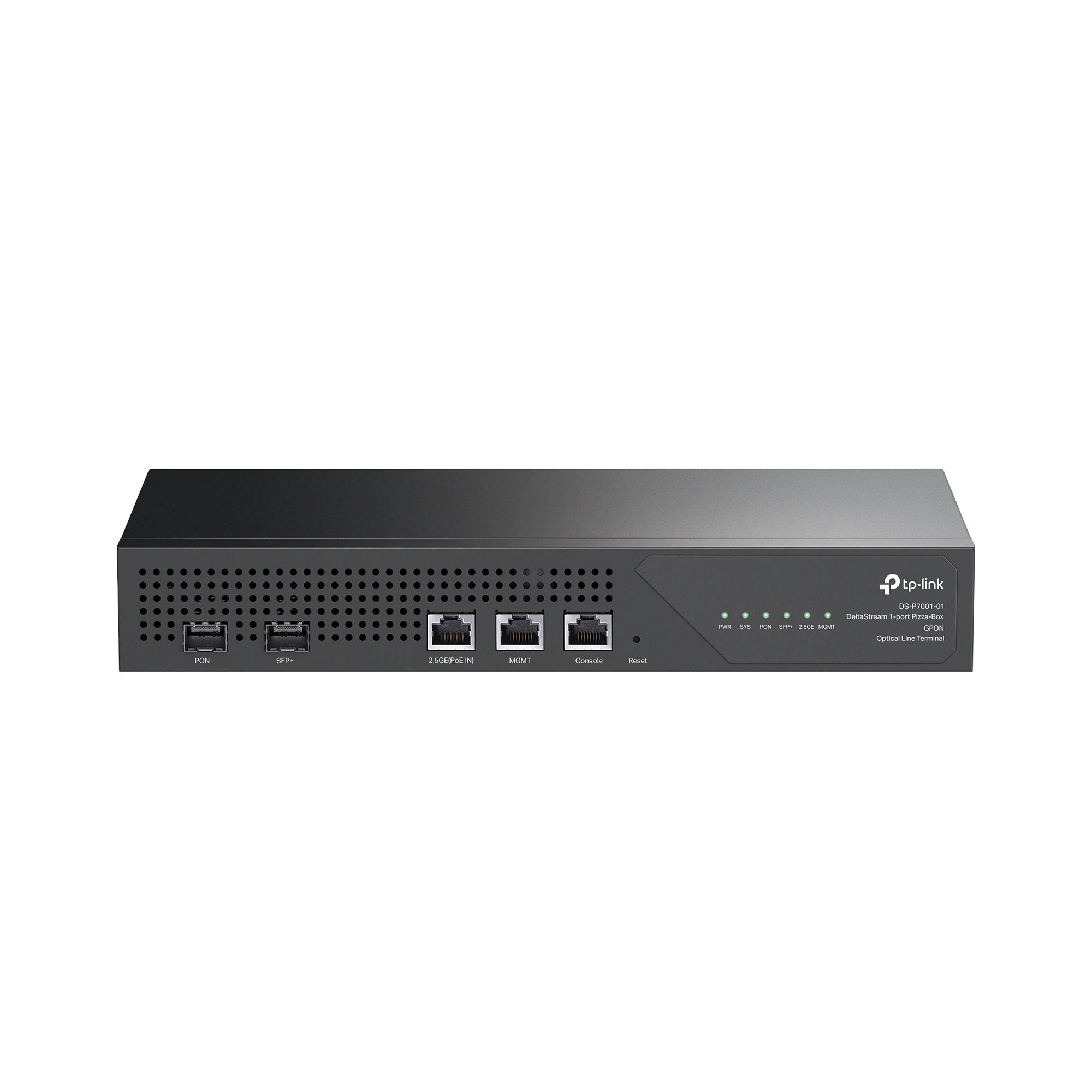 DELTA STREAM - OLT DE 1 PUERTO GPON / CONEXIÓN DE HASTA 128 ONUS / 1 PUERTO 2.5 GIGABIT RJ45 UPLINK POE/ 1 PUERTOS SFP+ UPLINK / FUENTES REDUNDANTES AC- POE AT / ADMINISTRACIÓN DESDE LA NUBE (DPMS)-Redes FTTH/PON-TP-LINK-Bsai Seguridad & Controles