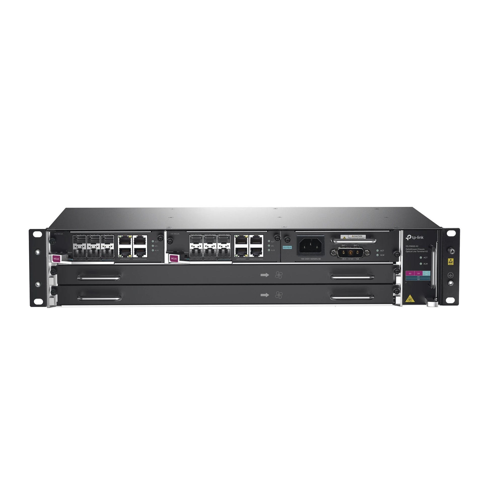 DELTASTREAM - OLT MÓDULAR GPON / CONEXIÓN DE HASTA 4,096 ONUS / 2 TARJETAS MAIN / PUERTOS GIGABIT RJ45 UPLINK / 4 PUERTOS SFP+ UPLINK / FUENTE REDUNDANTE AC- DC (INCLUIDA) / ADMINISTRACIÓN DESDE LA NUBE (DPMS)-Redes FTTH/PON-TP-LINK-Bsai Seguridad & Controles