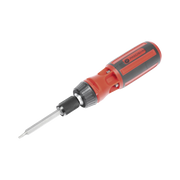 DESARMADOR 6 EN 1 CON MANGO DE AGARRE PLÁSTICO (TORX DE SEGURIDAD #10 Y #20, HEXAGONAL #5, PH0, PH2, PLANA #5)-Herramientas-PRECISION-Bsai Seguridad & Controles