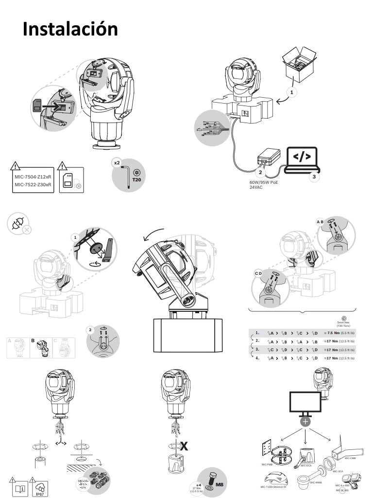 BOSCH V_MIC7522Z30B- MIC IP STARLIGHT 7000I/ IP68/ H.265/ ANALITICOS/ ZOOM 30X/ DESEMPAÑADOR 2 MP-PTZ-BOSCH-Bsai Seguridad & Controles