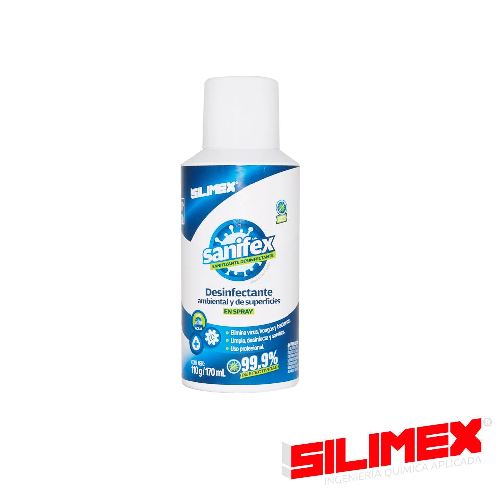 DESINFECTANTE DE VIRUS Y BACTERIAS EN SPRAY SILIMEX 219680 170ML - IDEAL PARA SANITIZACION COVID-19-Herramientas-SILIMEX-Bsai Seguridad & Controles