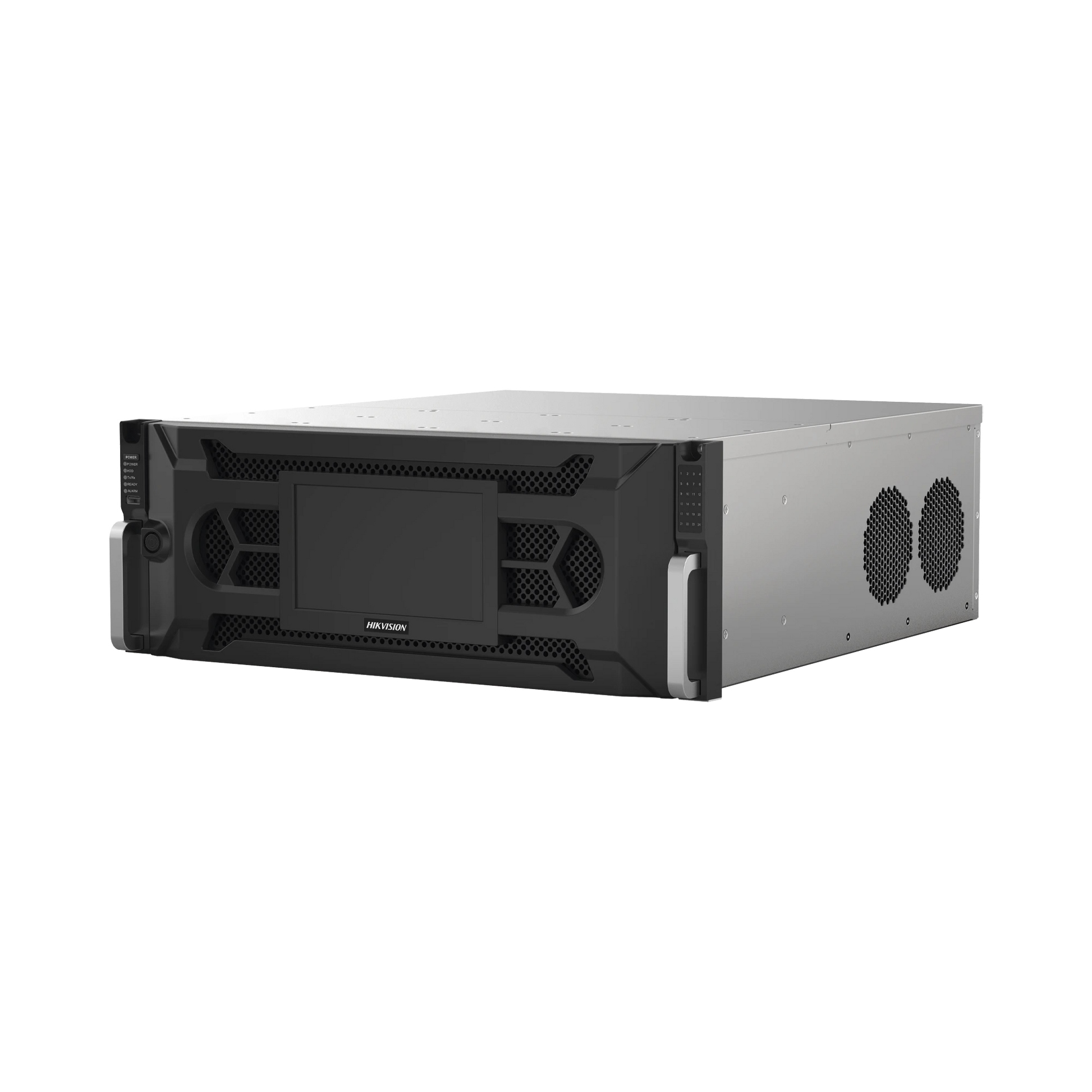 NVR 12 MEGAPIXEL (4K) / 128 CANALES IP / 24 BAHÍAS DE DISCO DURO / 4 TARJETAS DE RED / SOPORTA RAID / RECONOCIMIENTO FACIAL / BASES DE DATOS / FILTRO DE FALSAS ALARMAS / DETECCIÓN DE CUERPO HUMANO Y VEHÍCULOS-Cámaras IP y NVRs-HIKVISION-Bsai Seguridad & Controles