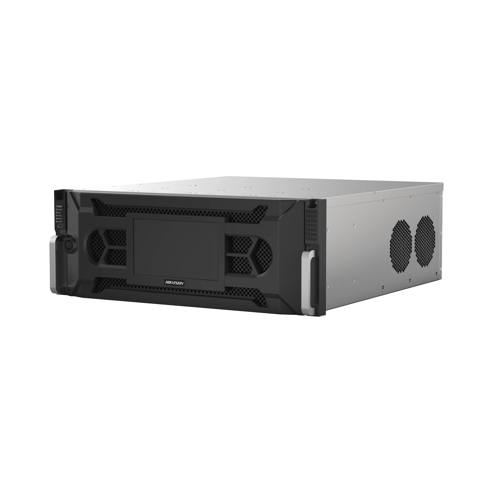 NVR 12 MEGAPIXEL (4K) / 128 CANALES IP / 24 BAHÍAS DE DISCO DURO / 4 TARJETAS DE RED / SOPORTA RAID / RECONOCIMIENTO FACIAL / BASES DE DATOS / FILTRO DE FALSAS ALARMAS / DETECCIÓN DE CUERPO HUMANO Y VEHÍCULOS-Cámaras IP y NVRs-HIKVISION-Bsai Seguridad & Controles