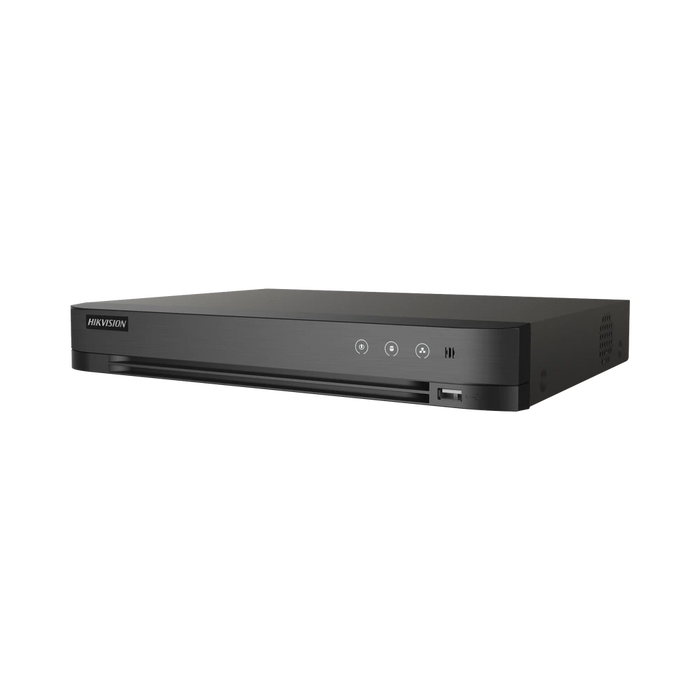 (ACUSENSE / EVITA FALSAS ALARMAS) DVR 8 MEGAPIXEL / 8 CANALES TURBOHD + 8 CANALES IP / 1 BAHÍA DE DISCO DURO / AUDIO POR COAXITRON / DETECCIÓN DE ROSTROS-Dvrs-HIKVISION-IDS-7208HUHI-M1/S-Bsai Seguridad & Controles