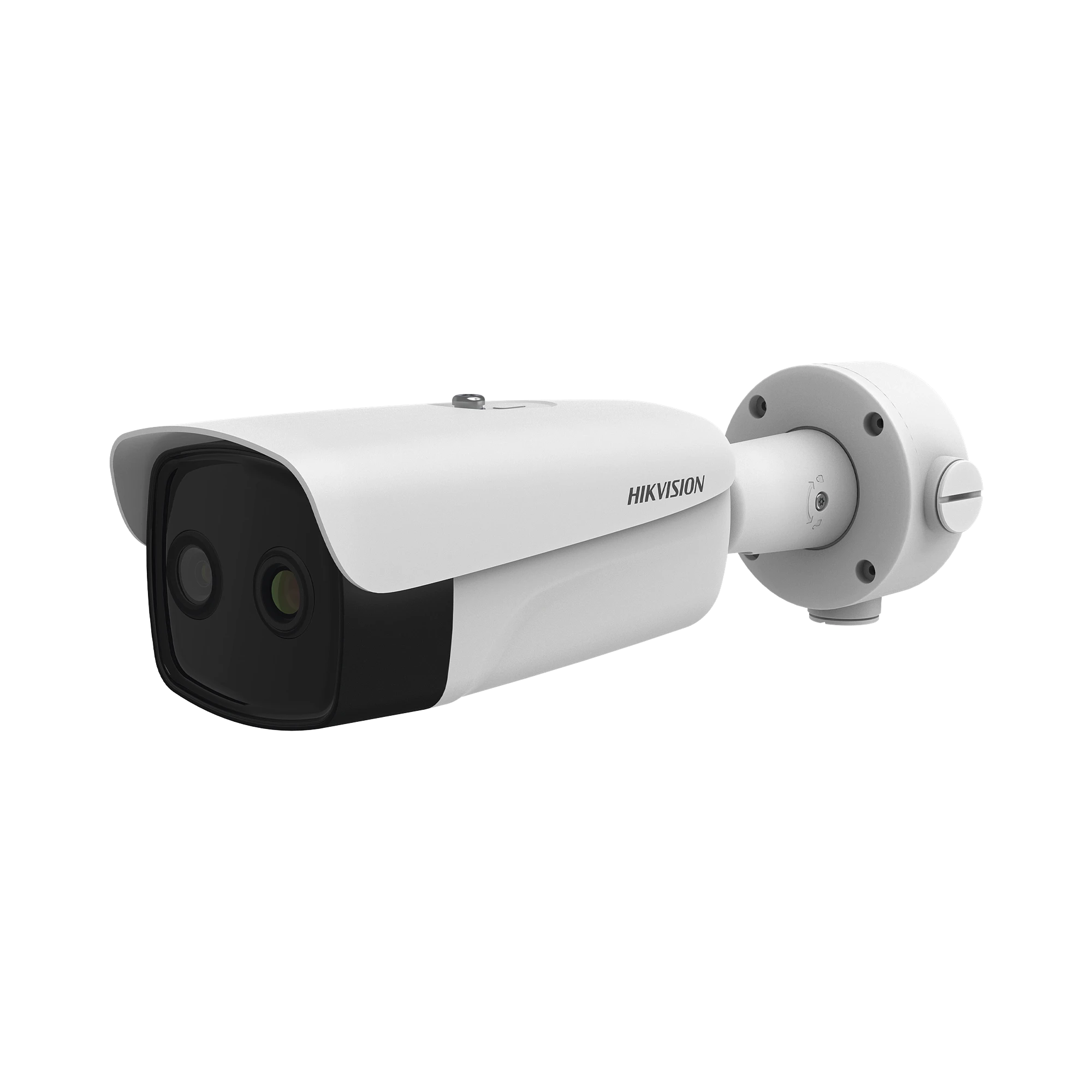 BALA IP DUAL / TÉRMICA 15 MM (384 X 288 ) / ÓPTICO 6 MM (4 MEGAPIXEL) / 50 MTS IR / IP66 / POE / TERMOMÉTRICA / DETECCIÓN DE TEMPERATURA-Cámaras IP-HIKVISION-Bsai Seguridad & Controles