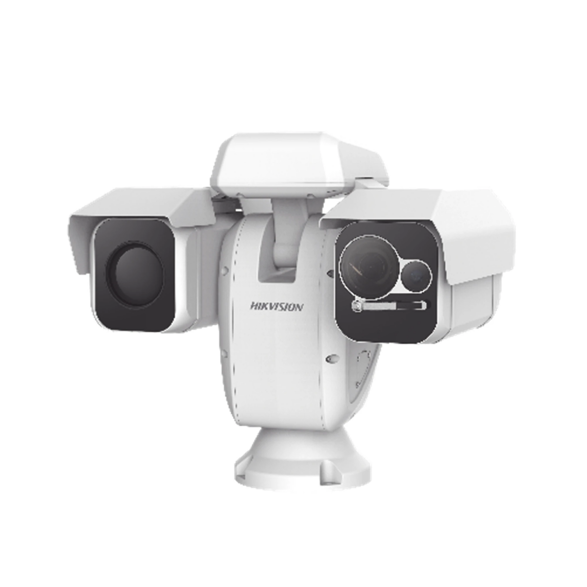 PUNTA DE POSTE IP DUAL / TÉRMICA 25 MM (384 X 288) + ÓPTICO 40X / 200 MTS IR / IP66 / DETECCIÓN DE TEMPERATURA-Cámaras IP-HIKVISION-Bsai Seguridad & Controles