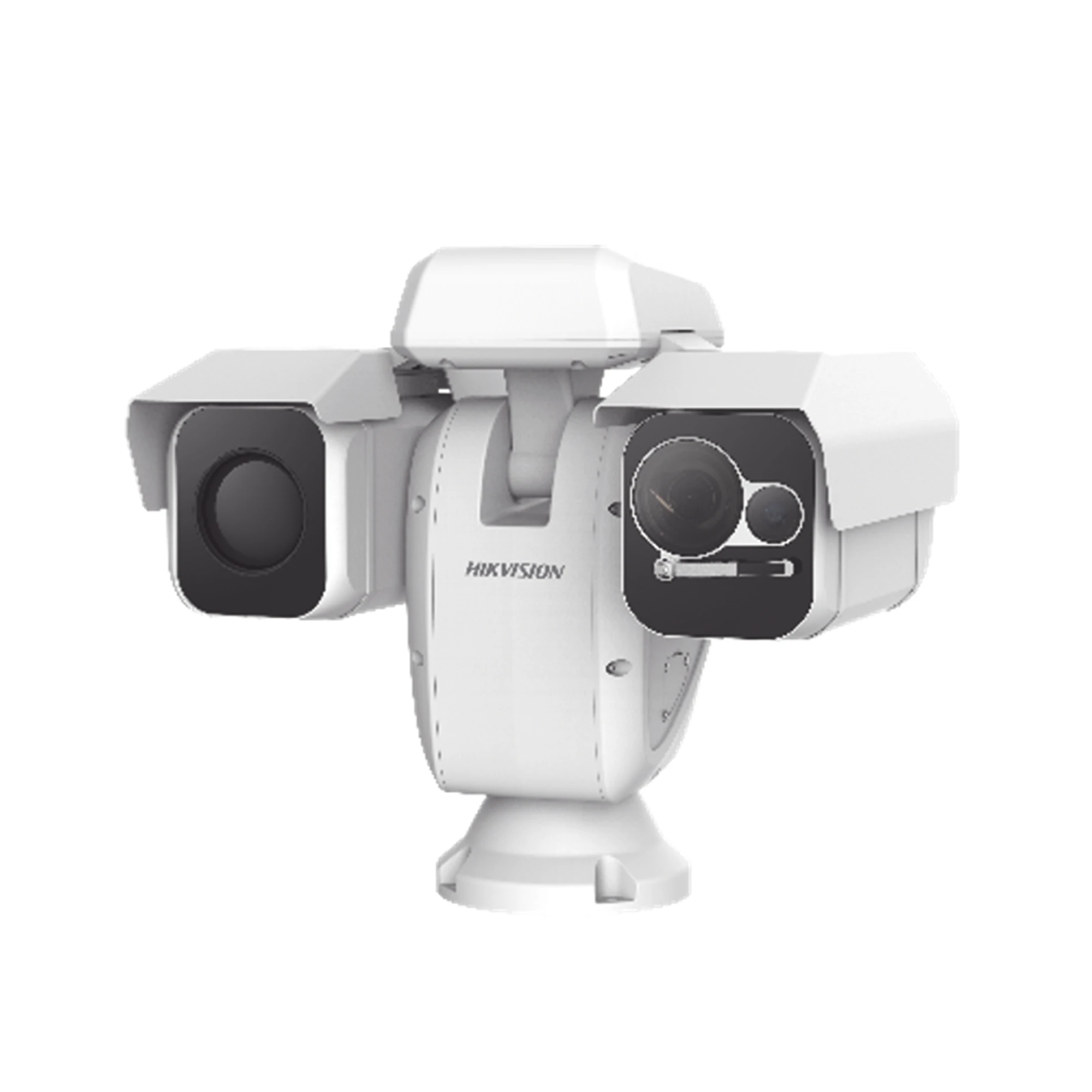 PUNTA DE POSTE IP DUAL / TÉRMICA 25 MM (384 X 288) + ÓPTICO 40X / 200 MTS IR / IP66 / DETECCIÓN DE TEMPERATURA-Cámaras IP-HIKVISION-Bsai Seguridad & Controles