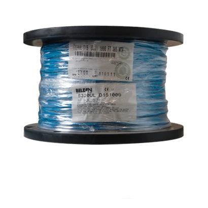 CABLE DE ALARMA CONTRA INCENDIOS BELDEN 5320UL D151000 FORRO PVC AZUL CMR RISER-FPLR 2C/18AWG 2 CONDUCTORES CALIBRE 18 AWG SOLIDO 100% COBRE USO INTERIOR ESPECIAL PARA APLICACIONES ALARMA DE INCENDIO, MONITORIZACIÓN / DETECCIÓN, CIRCUITOS: AUDIO, CONTR...-Cableado-BELDEN-Bsai Seguridad & Controles