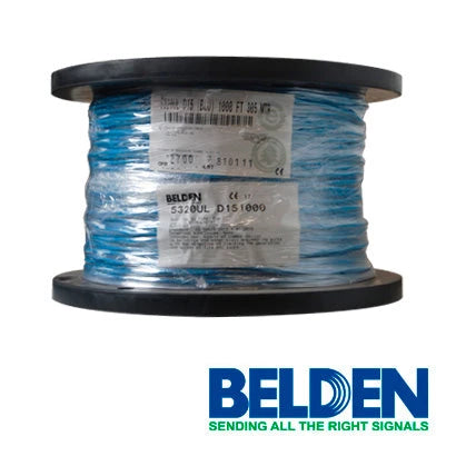 CABLE DE ALARMA CONTRA INCENDIOS BELDEN 5320UL D151000 FORRO PVC AZUL CMR RISER-FPLR 2C/18AWG 2 CONDUCTORES CALIBRE 18 AWG SOLIDO 100% COBRE USO INTERIOR ESPECIAL PARA APLICACIONES ALARMA DE INCENDIO, MONITORIZACIÓN / DETECCIÓN, CIRCUITOS: AUDIO, CONTR...-Cableado-BELDEN-5320UL-Bsai Seguridad & Controles