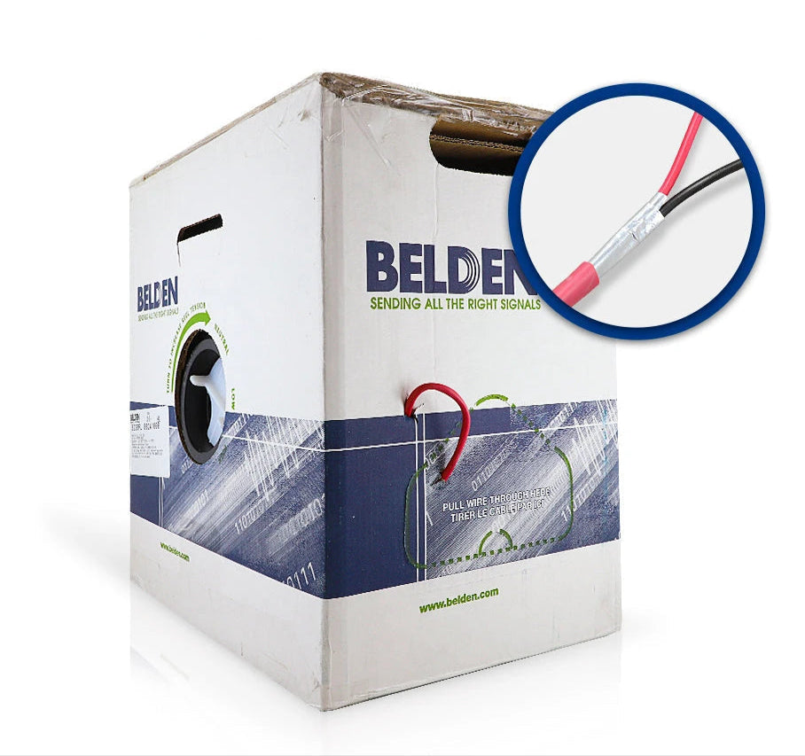 CABLE DE ALARMA CONTRA INCENDIOS BELDEN 5220FL 002A1000 FORRO PVC ROJO CMR RISER-FPLR 2C/16AWG 2 CONDUCTORES CALIBRE 16 AWG SOLIDO 100% COBRE USO INTERIOR ESPECIAL PARA APLICACIONES ALARMA DE INCENDIO, MONITORIZACIÓN/DETECCIÓN, CIRCUITOS:AUDIO, CONTROL...-Cableado-BELDEN-Bsai Seguridad & Controles