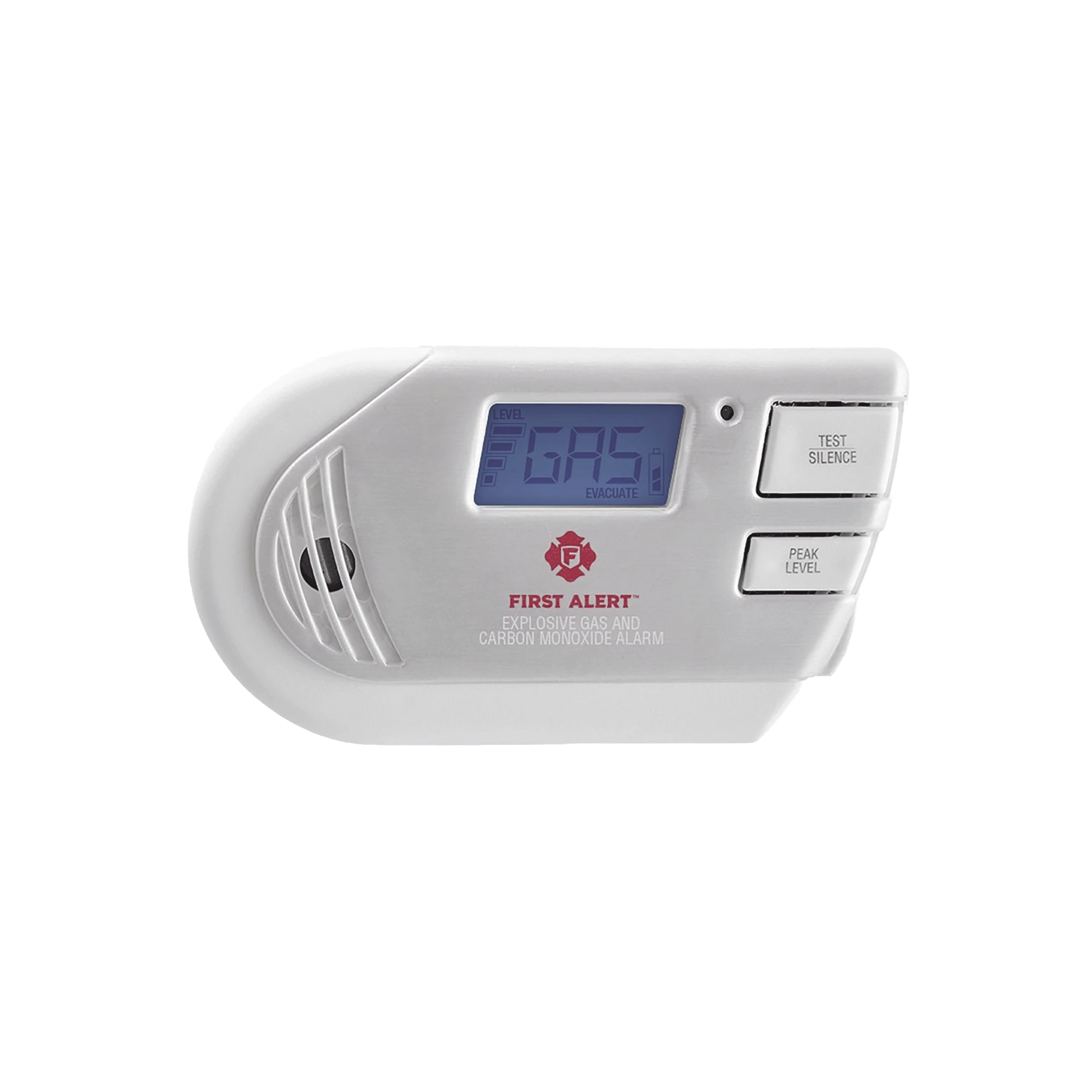 DETECTOR COMBO DE COMBINACIÓN DE GASES EXPLOSIVOS: METANO (GN), PROPANO (LP) Y MONÓXIDO DE CARBONO (CO), CON PANTALLA DIGITAL RETROILUMINADA, 120 VCA Y BATERÍA DE RESPALDO-Detectores Autónomos-FIRST ALERT-Bsai Seguridad & Controles