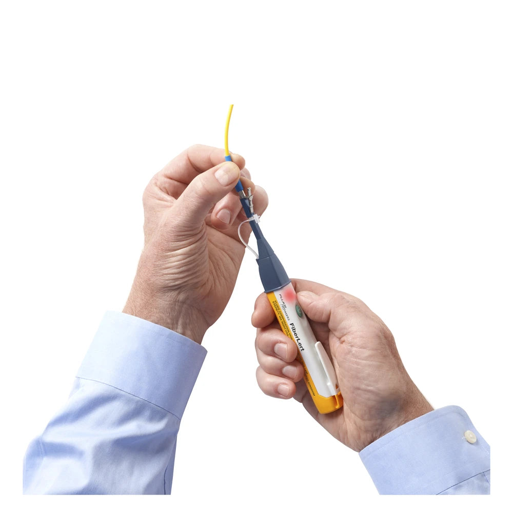 DETECTOR DE FIBRA ACTIVA Y POTENCIA ÓPTICA FIBERLERT?, PARA FIBRAS MONOMODO Y MULTIMODO EN LAMBDAS DE 850 A 1625 NM, DETECCIÓN SIN CONTACTO, COMPATIBLES CON CONECTORES UPC Y APC-Redes FTTH/PON-FLUKE NETWORKS-Bsai Seguridad & Controles