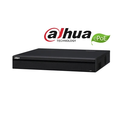 DAHUA NVR5416P-4KS2E - NVR 16 CANALES 4K/ H265+/ RENDIMIENTO 320 MBPS/ 8 PUERTOS CON TECNOLOGIA EPOE HASTA 800M/ 16 POE/ 2 HDMI/ POS/ 4 PUERTOS SATA/ DEWARPING-NVR's de 16 Canales-DAHUA-DAI178014-Bsai Seguridad & Controles