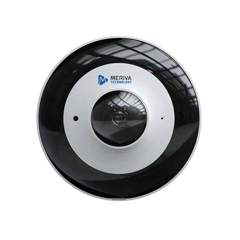 CÁMARA IP FISHEYE 360 GRADOS MERIVA TECHNOLOGY MT-FE60N / 6 MP / 1.65 MM / H.265 / 20 M IR / SALIDA BNC / CAMARA HIBRIDA / 1 ENTRADA + 1 SALIDA AUDIO + 2 MICRÓFONOS INTEGRADOS / 1 ENTRADA + 1 SALIDA ALARMA / SLOT MICRO SD / MIA 2.0 INTEGRADO / DEWARPING -Cámaras IP-MERIVA TECHNOLOGY-Bsai Seguridad & Controles