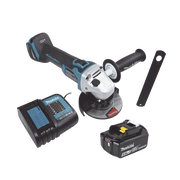 MINI ESMERIL INALÁMBRICO DE 4-1/2 " 8.500 RPM, INCLUYE 1 BAT. LI-ION 18V/5.0 A.H Y CARGADOR-Ferreteria-MAKITA-Bsai Seguridad & Controles