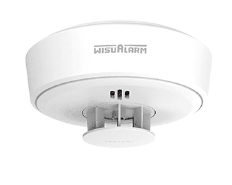 DAHUA WISUALARM HY-HT10A-R8 -DETECTOR DE CALOR INALÁMBRICO(INTERCONECTABLE HASTA 24 DISP, MONITOREO DE TEMPERATURA, DETECCION INCENDIOS DE CLASE A1 (54°C TO 65°C), AUTÓNOMO, ALARMA DE 85DB, CERTIFICACIONES CE, BATERÍA DE 10AÑOS#LONUEVO #WISUALARM #V1 #DCW-Detectores-DAHUA-Bsai Seguridad & Controles