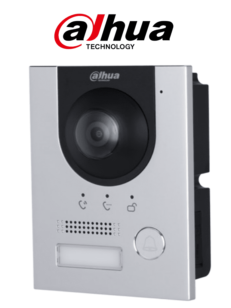 DAHUA DHI-VTO2201F-P-S2 - FRENTE DE CALLE IP 2MP/ IK 07/ IP 65/ CONTROL DE CERRADURA/ ALUMINIO/ COMPATIBLE CON APP DMSS/