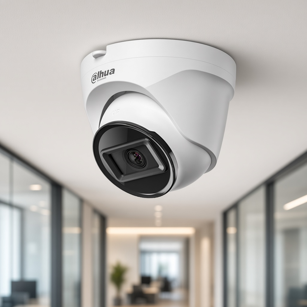 DAHUA DH-IPC-T1E40 - CAMARA IP DOMO DE 4 MEGAPIXELES/ LENTE DE 2.8 MM/ 93 GRADOS DE APERTURA/ H.265+/ WDR REAL DE 120 DB/ IR DE 30 METROS/ IP67/ POE [DHT0040133] instalado