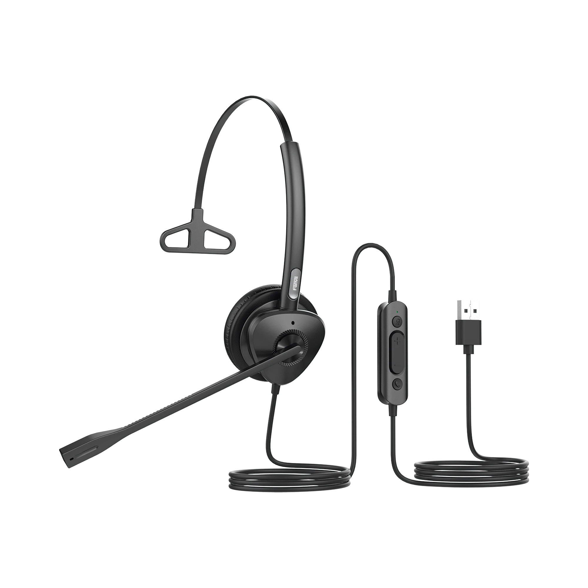 DIADEMA MONOAURAL CON TECNOLOGÍA ANTISHOCK PARA TELÉFONOS IP FANVIL CON INTERFAZ USB CON MICRÓFONO DE CANCELACIÓN DE RUIDO, LARGA DURABILIDAD-VoIP - Telefonía IP - Videoconferencia-FANVIL-Bsai Seguridad & Controles