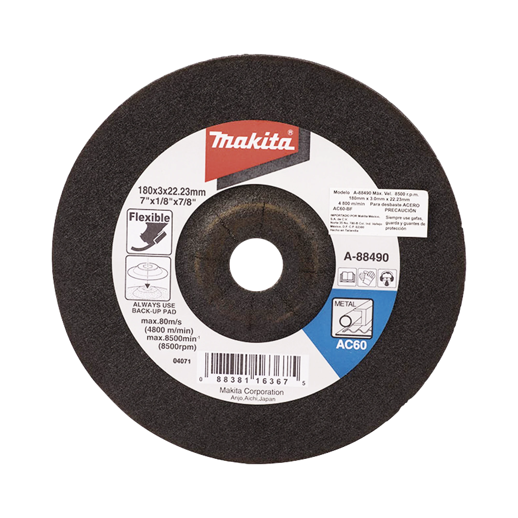 DISCO DE DESBASTE DE 7"-Herramientas-MAKITA-Bsai Seguridad & Controles