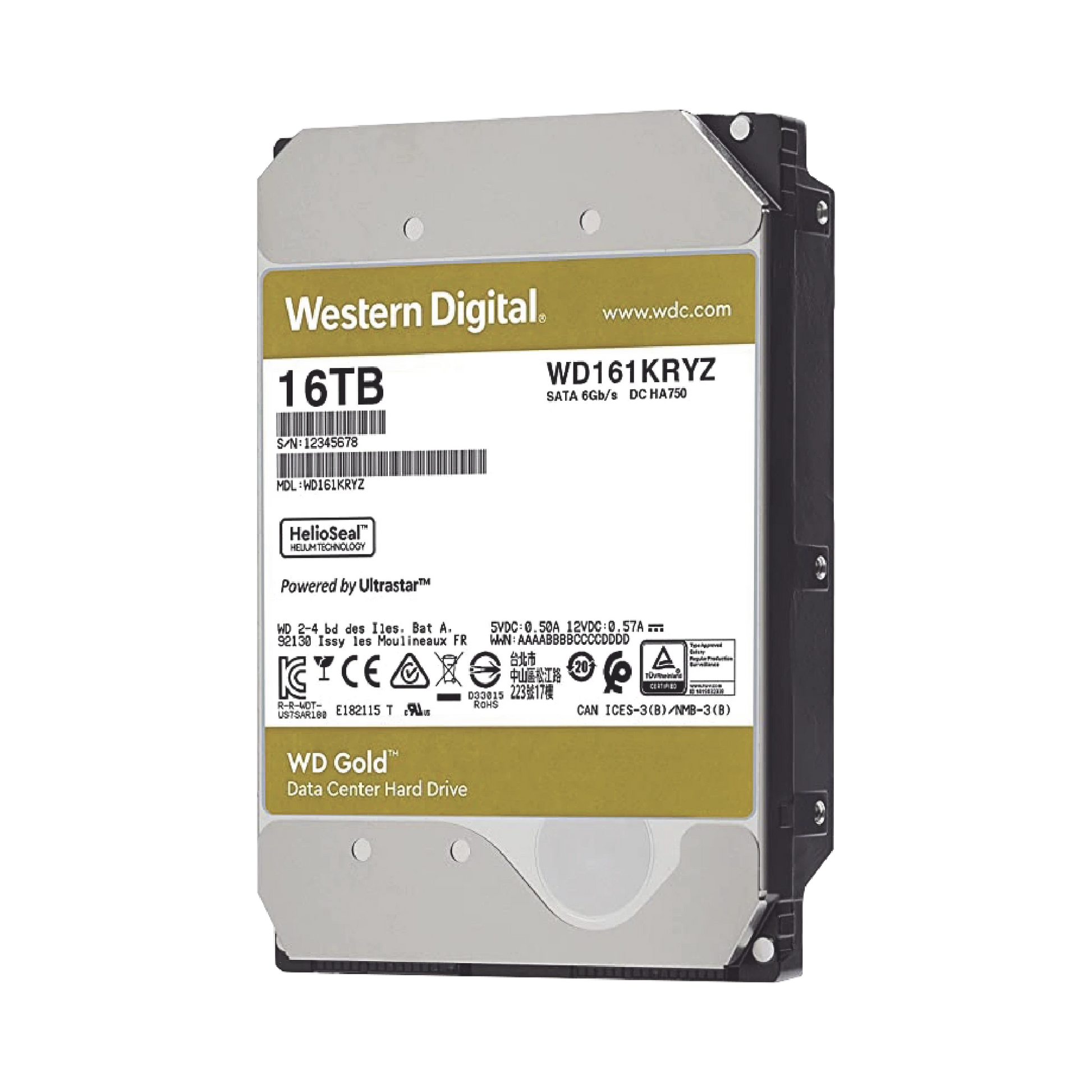 DISCO DURO ENTERPRISE 16TB WD GOLD-Almacenamiento-WESTERN DIGITAL (WD)-Bsai Seguridad & Controles