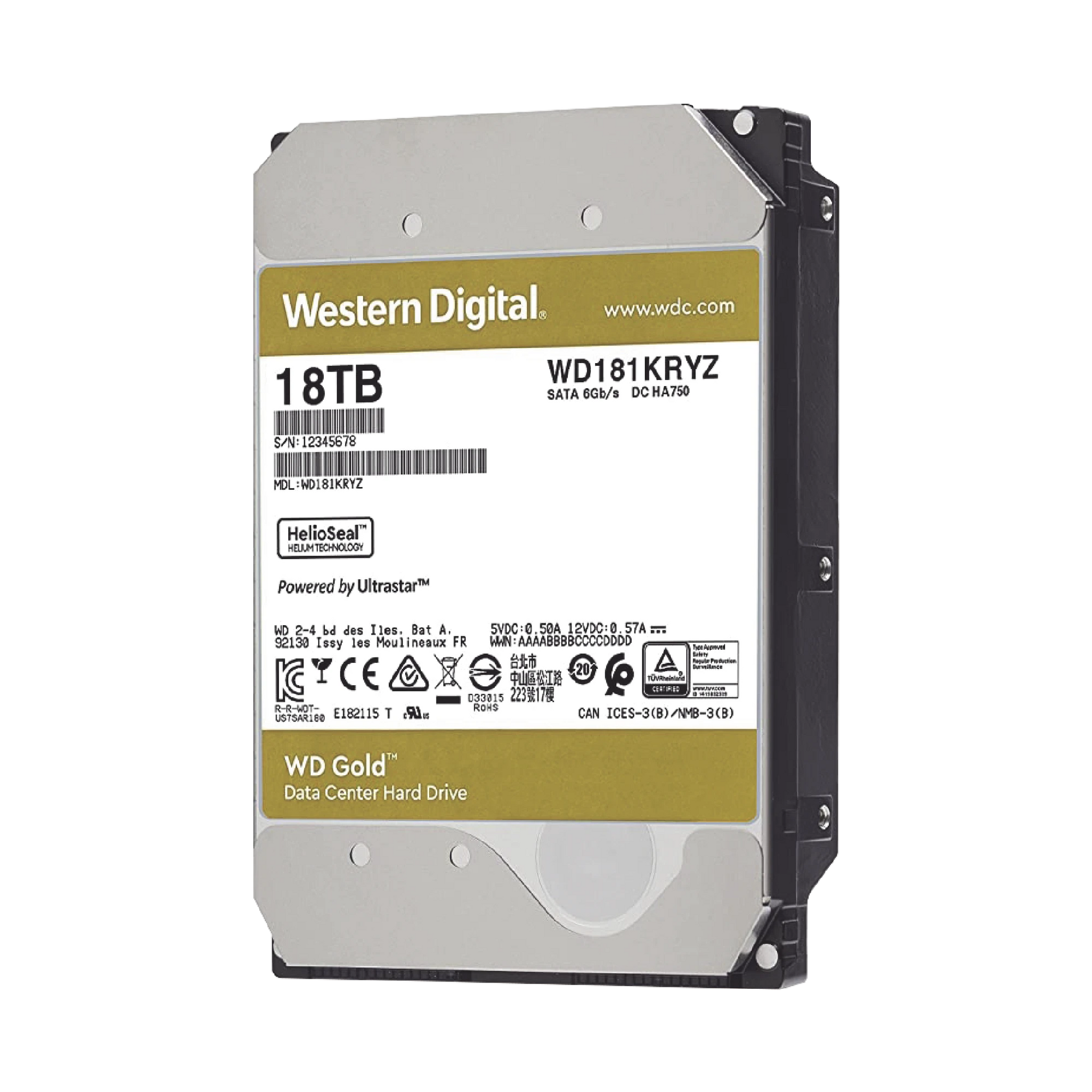 DISCO DURO ENTERPRISE 18TB WD GOLD-Almacenamiento-Western Digital (WD)-Bsai Seguridad & Controles