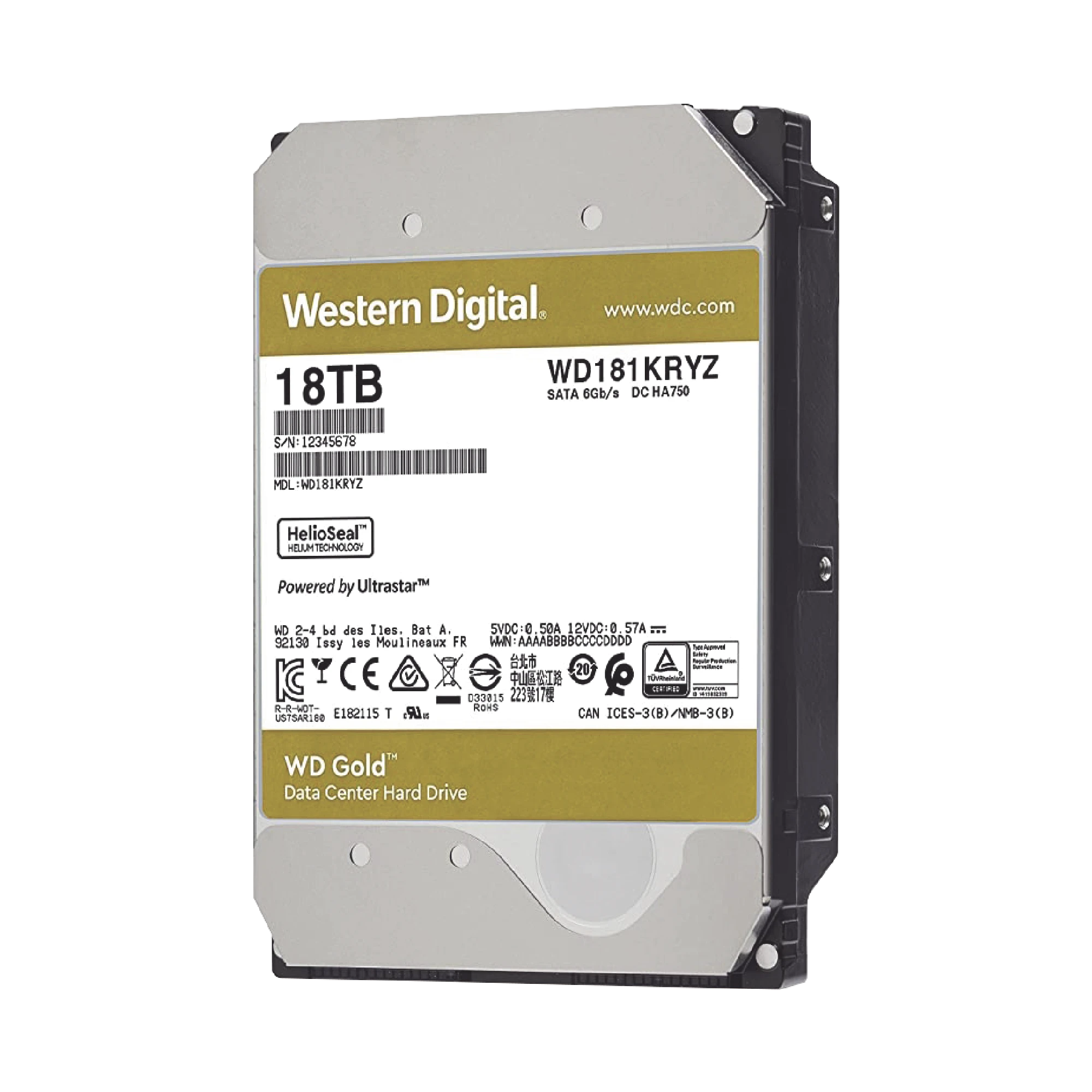 DISCO DURO ENTERPRISE 18TB WD GOLD-Almacenamiento-Western Digital (WD)-Bsai Seguridad & Controles