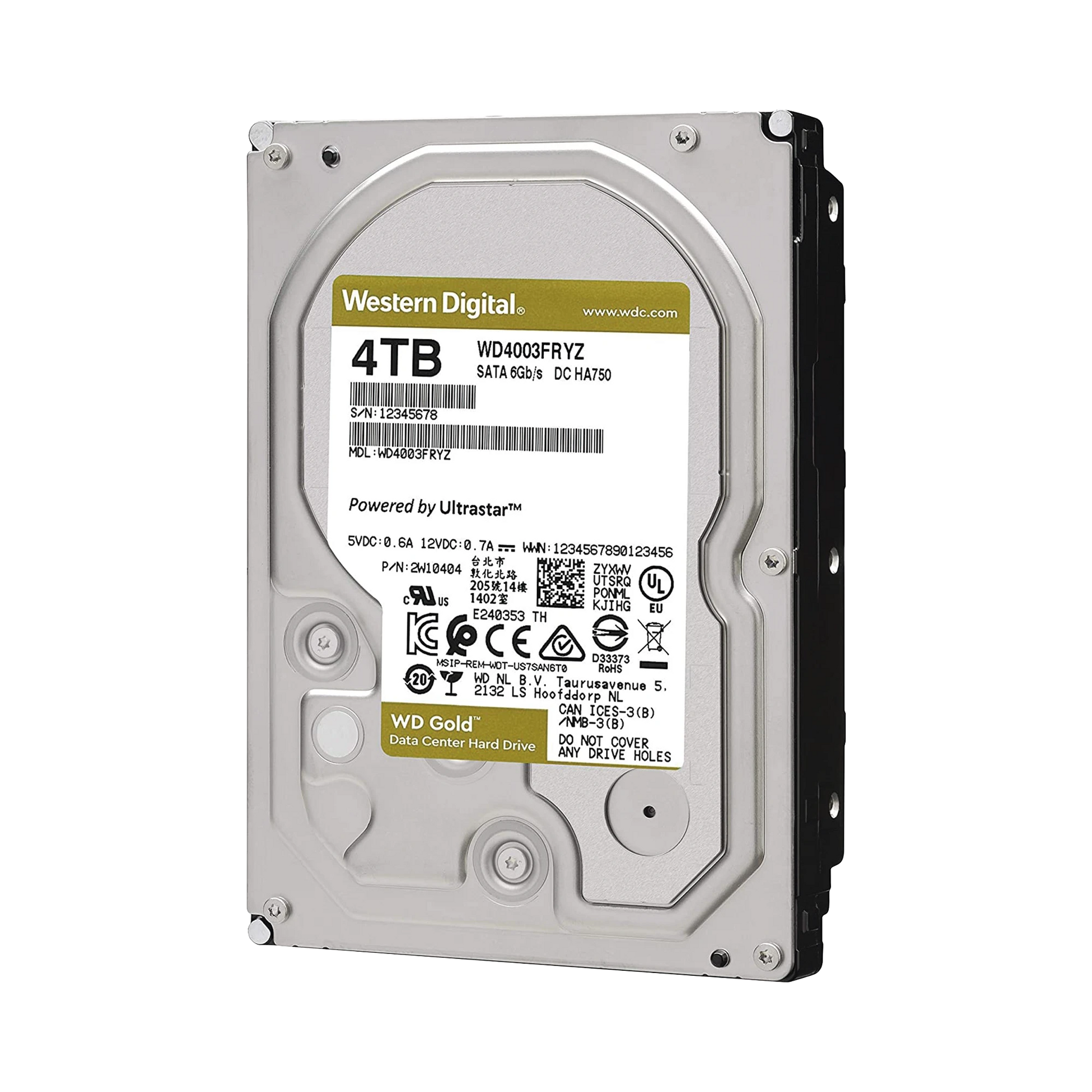 DISCO DURO ENTERPRISE 4TB WD GOLD-Almacenamiento-WESTERN DIGITAL (WD)-Bsai Seguridad & Controles