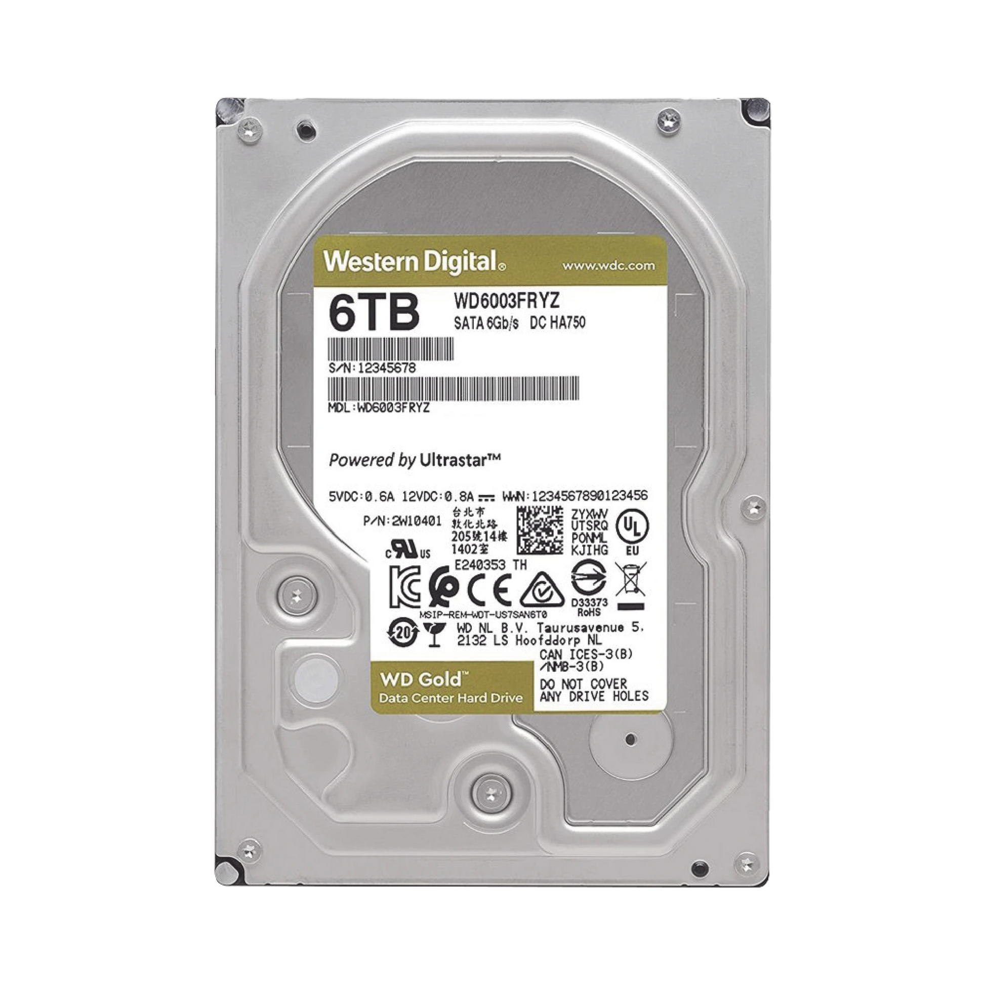 DISCO DURO ENTERPRISE 6TB WD GOLD-Almacenamiento-WESTERN DIGITAL (WD)-Bsai Seguridad & Controles