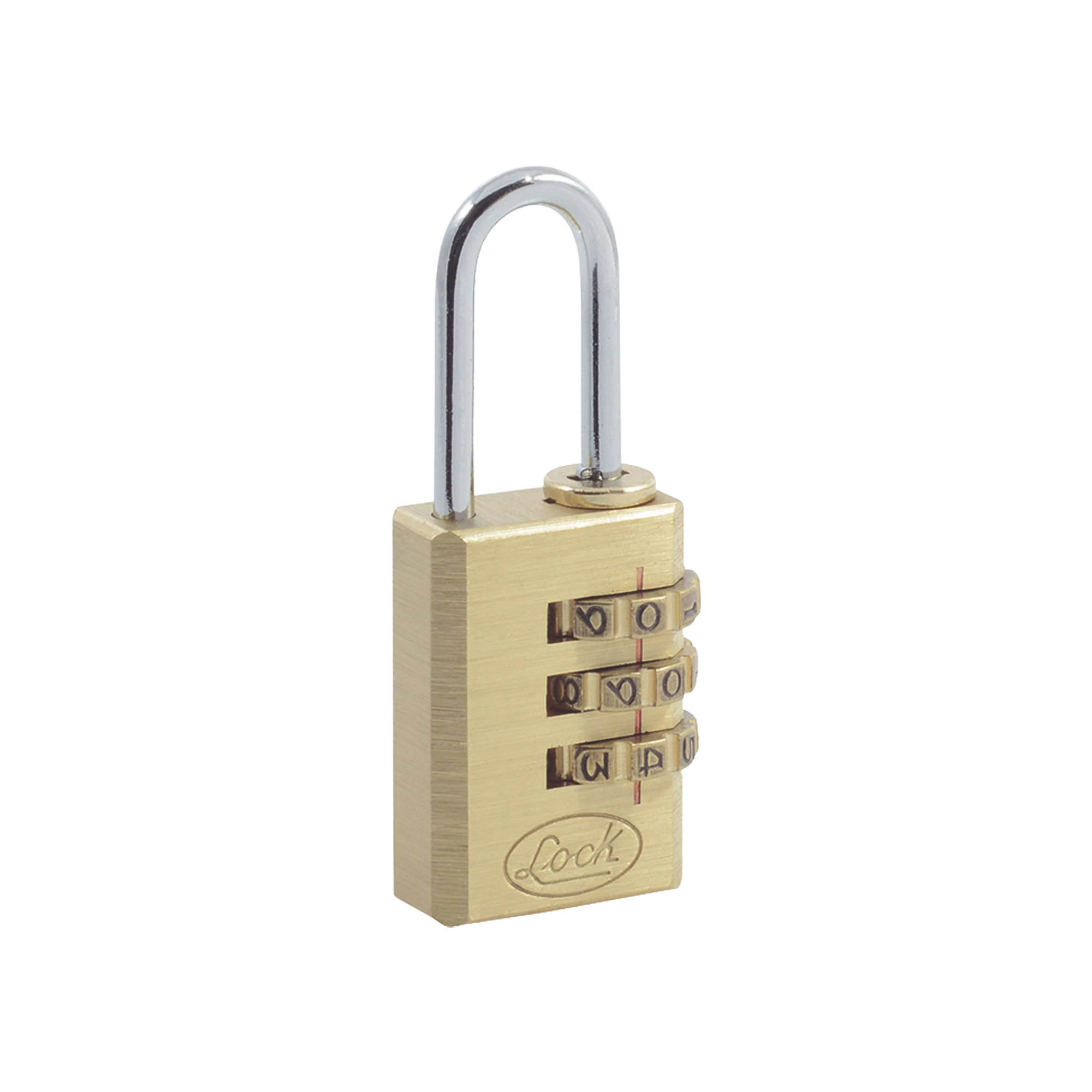 CANDADO DE LATÓN DE COMBINACIÓN MALETERO PROGRAMABLE/ MEDIDA 20 MM / NIVEL DE SEGURIDAD 3 / DISCOS PROGRAMABLES.-Cerraduras-LOCK-Bsai Seguridad & Controles