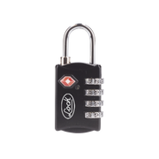 CANDADO DE COMBINACIÓN MALETERO NEGRO TSA / MEDIDA 30 MM/ / NIVEL DE SEGURIDAD 3 / DISCOS PROGRAMABLES.-Cerraduras-LOCK-Bsai Seguridad & Controles