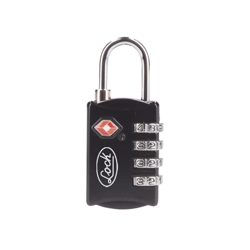 CANDADO DE COMBINACIÓN MALETERO NEGRO TSA / MEDIDA 30 MM/ / NIVEL DE SEGURIDAD 3 / DISCOS PROGRAMABLES.-Cerraduras-LOCK-SYS-54CA-Bsai Seguridad & Controles